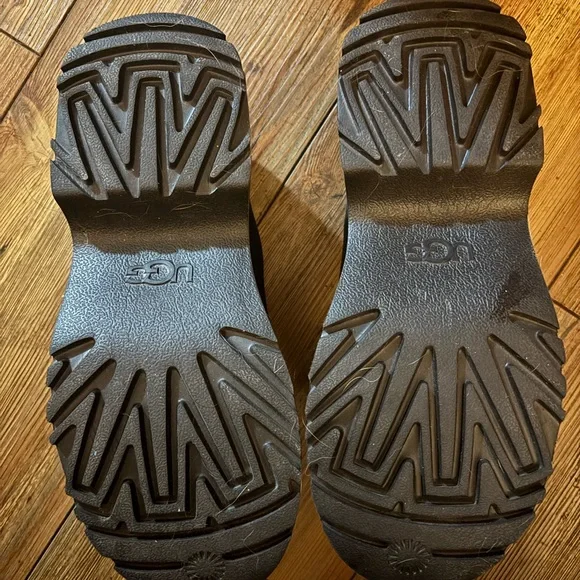 UGG Women's Black Suede Mules - Picture 3 of 4